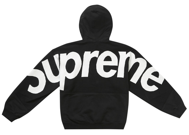 Order Supreme 大Logo提花连帽衫 黑色