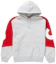 Buy Supreme Big Logo Jaket Hoodie Rajut Abu-Abu Heather