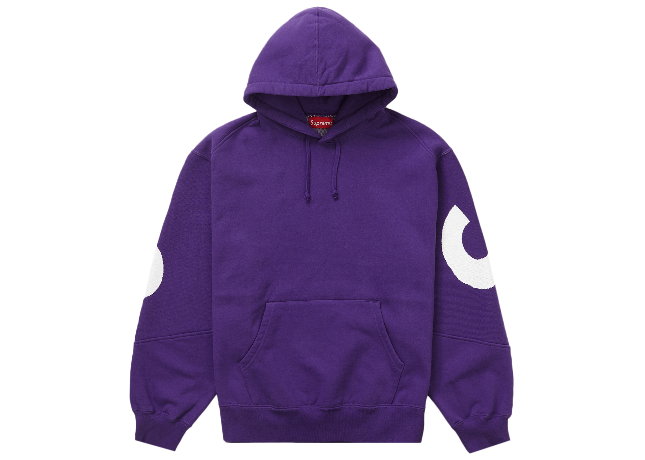 Buy Supreme Big Logo Jacquard Hooded Sweatshirt Purple - Novelship