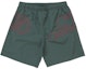 Buy Supreme 大標誌尼龍短褲 綠色