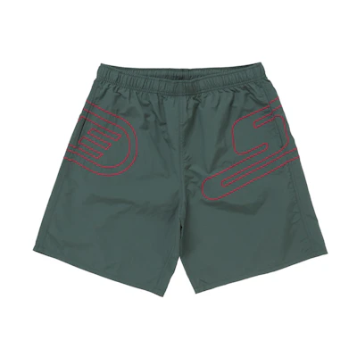 Supreme Big Logo Nylon Short Green