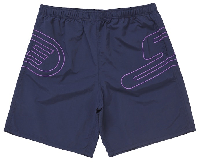 supreme-big-logo-nylon-short-navy