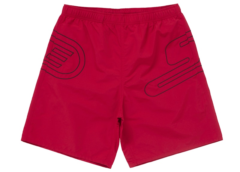Supreme Big Logo Nylon Short Red
