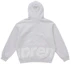 Order Supreme Big Logo Zip Up Hooded Sweatshirt Ash Grey