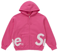 Supreme Big Logo Zip Up Hooded Sweatshirt Magenta Supreme Big Logo Zip Up Hooded Sweatshirt Magenta
