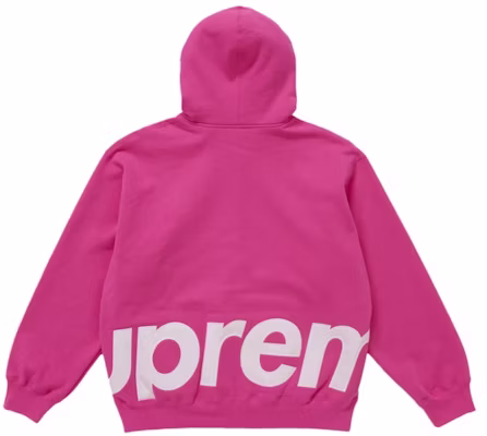 Sudadera con Capucha Zip Supreme Big Logo Magenta Order Sudadera con Capucha Zip Supreme Big Logo Magenta