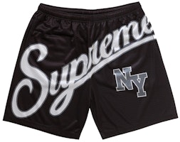 Supreme Big Script Mesh Short Black Supreme Big Script Mesh Short Black