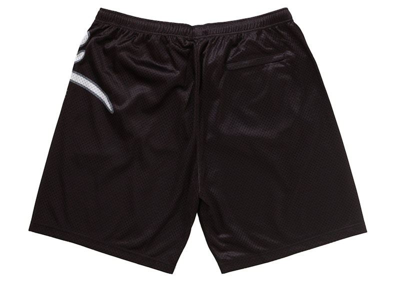 Order 슈프림 빅 스크립트 메시 반바지 블랙