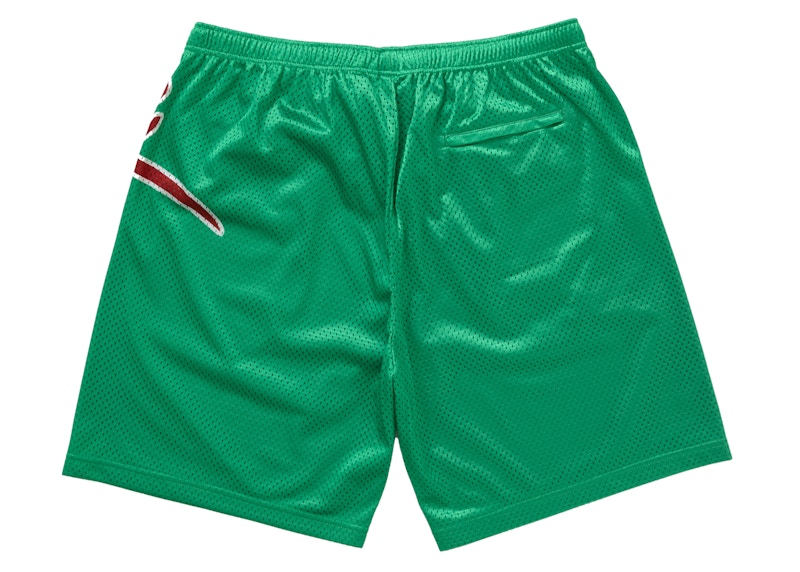 Order Supreme 大字母网面短裤 绿色