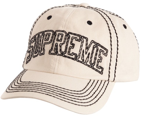 Supreme Big Stitch 6-Panel Natural Buy Supreme Big Stitch 6-Panel Natural