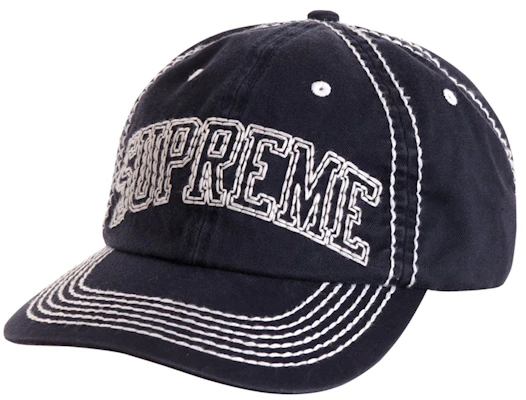 Supreme Gorra Big Stitch 6-Panel Azul Marino Buy Supreme Gorra Big Stitch 6-Panel Azul Marino