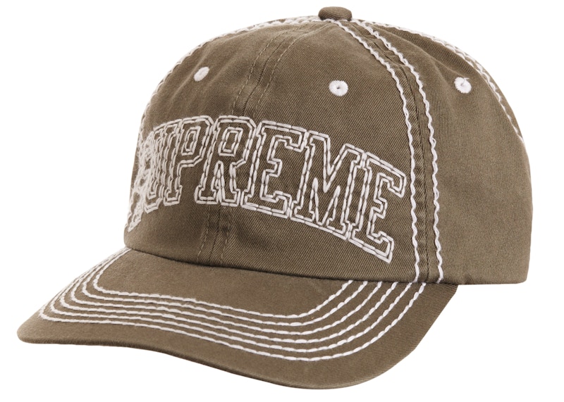 Buy Supreme Big Stitch 6-Panel Verde Oliva