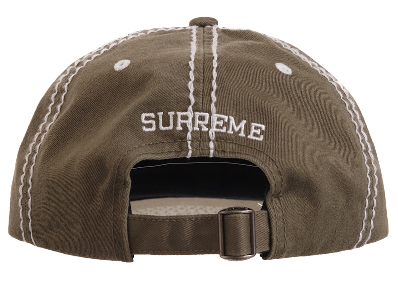 Order Supreme Big Stitch 6-Panel Verde Oliva