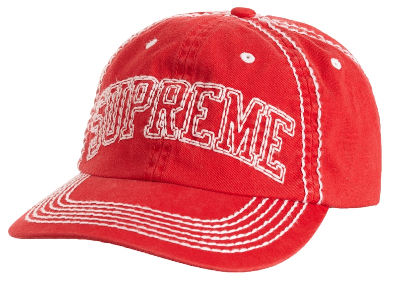 Supreme Big Stitch 6-Panel Red