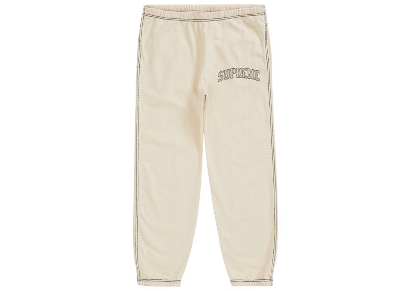 Supreme Big Stitch Sweatpant Natural