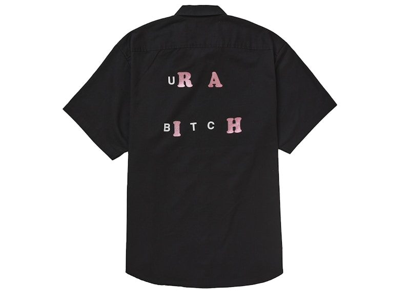 Supreme Bitch S/S Work Shirt Black 圖 2