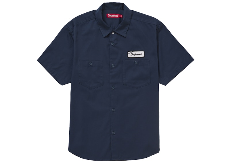 Supreme Bitch S/S Work Shirt Navy