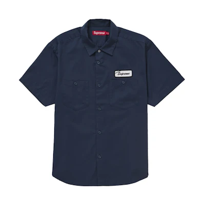 Supreme Bitch S/S Work Shirt Navy