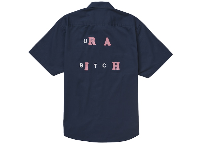 Supreme Bitch S/S Work Shirt Navy 圖 2