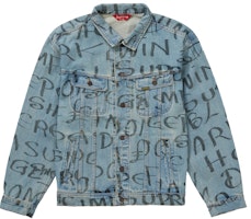 Supreme Black Ark Denim Trucker Jacket Blue
