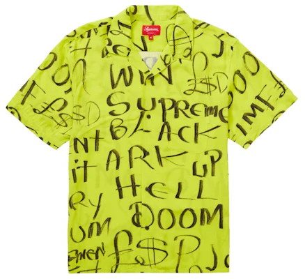 Camisa Supreme Black Ark Rayon S/S Amarillo Fluorescente. Buy Camisa Supreme Black Ark Rayon S/S Amarillo Fluorescente.