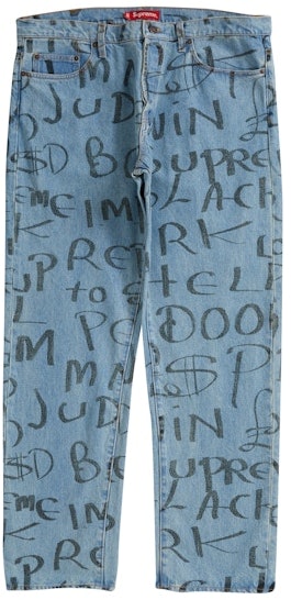 supreme-black-ark-regular-jean-blue