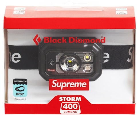 Supreme Black Diamond Storm 400 Headlamp Black Lookbook Supreme Black Diamond Storm 400 Headlamp Black