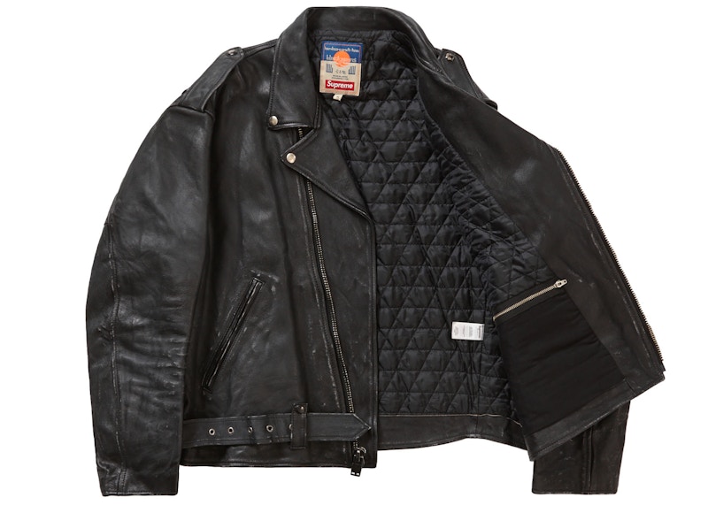 Lookbook Supreme Blackmeans Jaket Kulit Motokar Hitam Terlukis