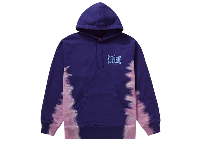 Buy Supreme Bleached Hooded Sweatshirt Dark Royal – Baju Sejuk Berhud Biru Gelap