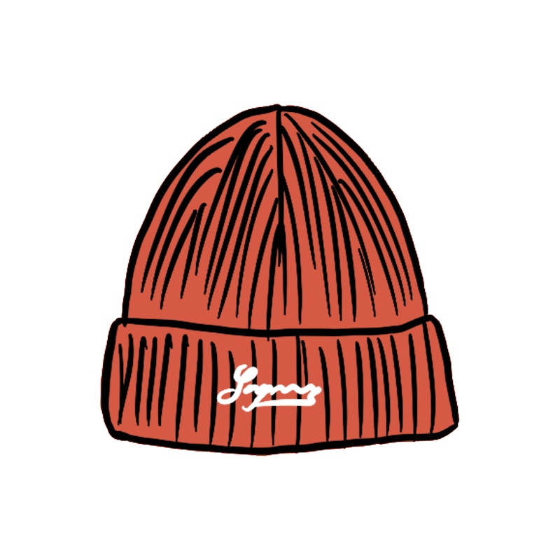 Supreme Bleached Rib Beanie Burnt Orange