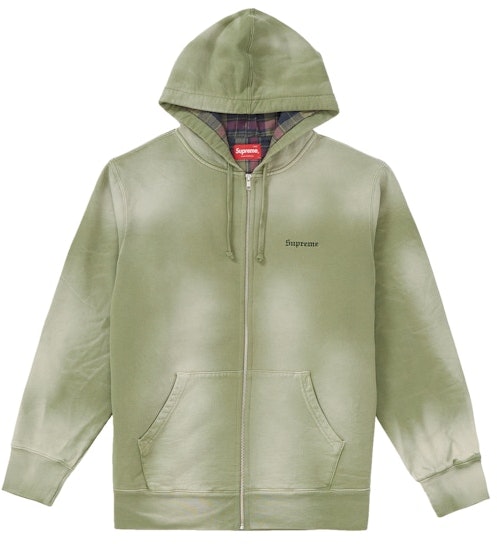 supreme-bleached-zip-up-sweatshirt-light-olive