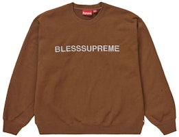 Supreme Bless Crewneck Brown Supreme Bless Crewneck Brown