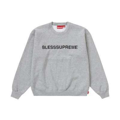 Supreme Bless Crewneck Heather Grey