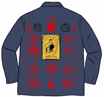 Supreme Blessings Ripstop Shirt Light Navy Supreme Blessings Ripstop Shirt Light Navy