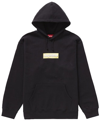 Supreme Bling Box Logo Hooded Sweatshirt 'Black' Buy Supreme Bling Box Logo Hooded Sweatshirt 'Black'
