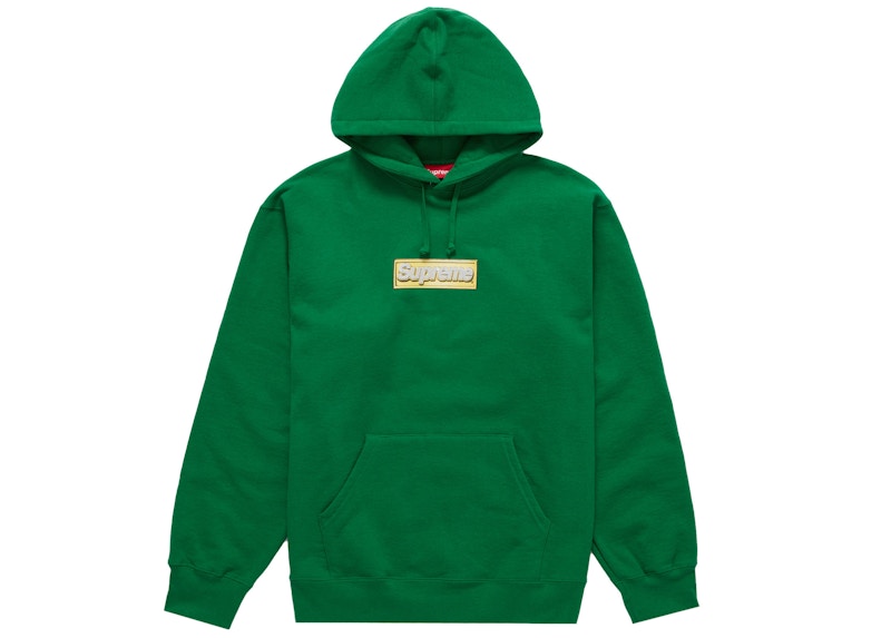 Supreme Bling Box Logo Hooded Sweatshirt 'Green'