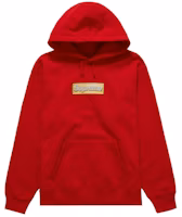 Supreme Bling Box Logo Hooded Sweatshirt 'Red' Supreme Bling Box Logo Hooded Sweatshirt 'Red'