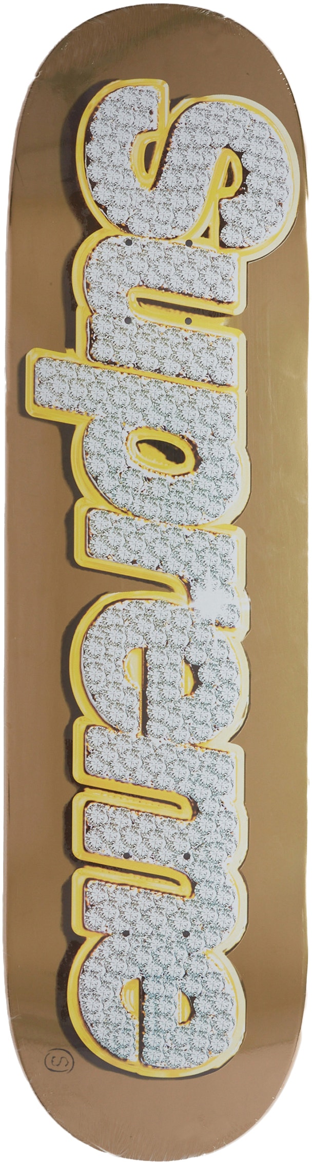 Supreme Bling Box Logo Skateboard Gold 定番人気！ - 小物