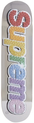 Supreme Bling Box Logo Skateboard Deck Platinum Buy Supreme Bling Box Logo Skateboard Deck Platinum