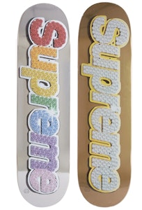 Supreme Bling Caja Logo Tabla Skate Multicolor Set Buy Supreme Bling Caja Logo Tabla Skate Multicolor Set