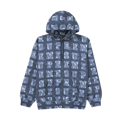 Supreme Blocks Hooded Sweatshirt Navy