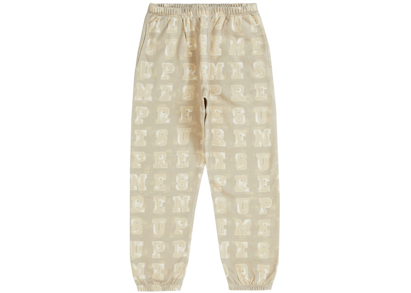 Supreme Blocks Sweatpant Tan