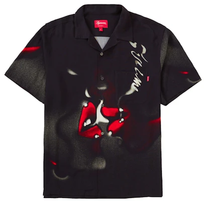 Supreme Blow Back Rayon S/S Shirt Black Buy Supreme Blow Back Rayon S/S Shirt Black