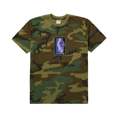 Supreme Blur Tee Woodland Camo