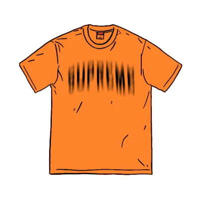 Supreme Blurred Arc S/S Top Orange