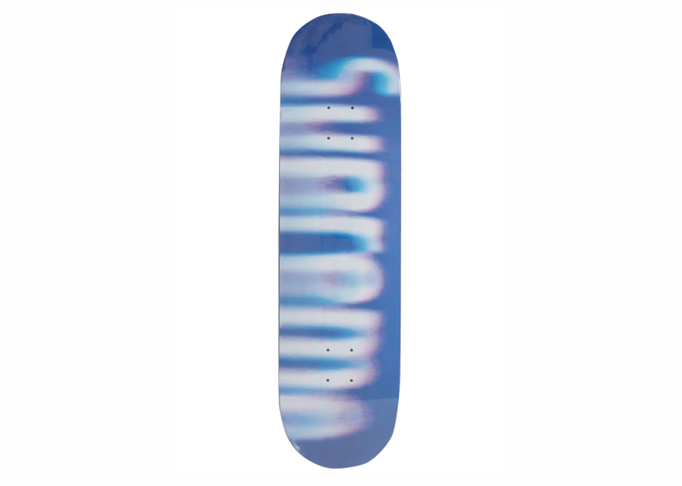 Supreme Blurred Logo Skateboard Deck Blue