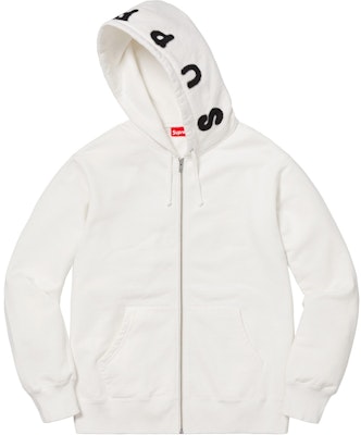 Supreme Bone Zip Up Sweatshirt White Order Supreme Bone Zip Up Sweatshirt White