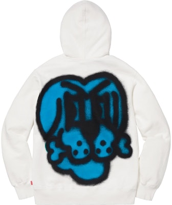 Supreme Bone Zip Up Sweatshirt White Lookbook Supreme Bone Zip Up Sweatshirt White