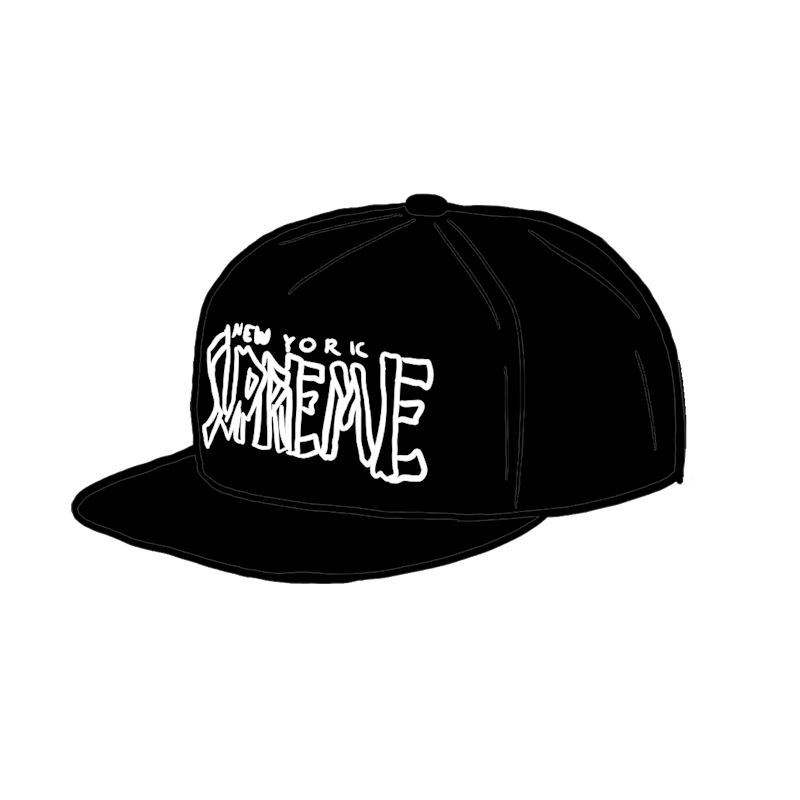 Supreme Bones Logo 5-Panel Black