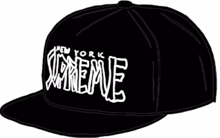 Supreme Bones Logo 5-Panel Black Supreme Bones Logo 5-Panel Black
